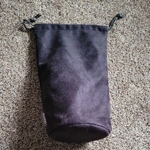 Black Drawstring Storage Pouch
